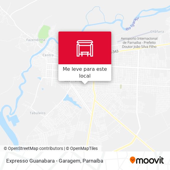 Expresso Guanabara - Garagem mapa