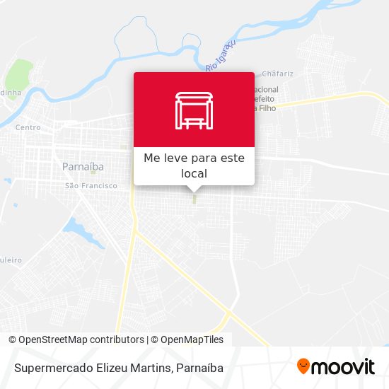 Supermercado Elizeu Martins mapa