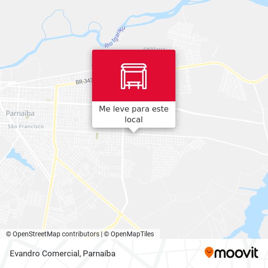 Evandro Comercial mapa