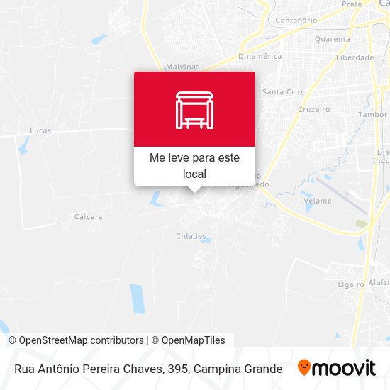Rua Antônio Pereira Chaves, 395 mapa