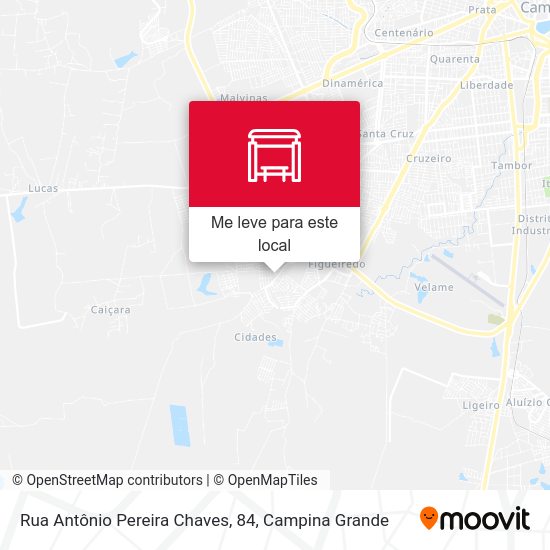 Rua Antônio Pereira Chaves, 84 mapa