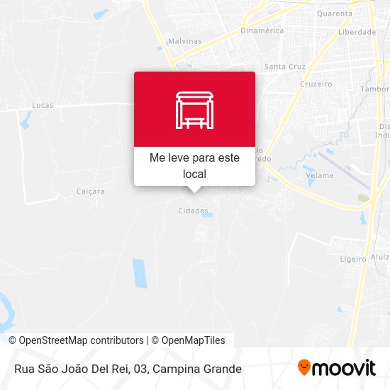 Rua São João Del Rei, 03 mapa