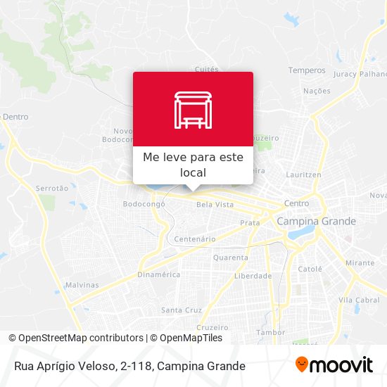 Rua Aprígio Veloso, 2-118 mapa