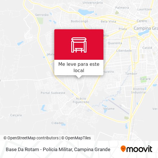 Base Da Rotam - Polícia Militar mapa