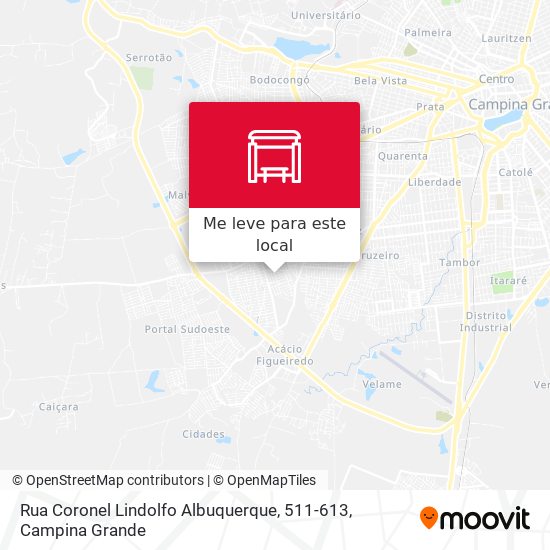Rua Coronel Lindolfo Albuquerque, 511-613 mapa