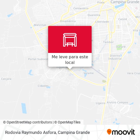 Rodovia Raymundo Asfora mapa