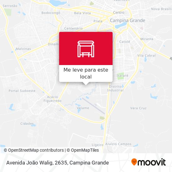 Avenida João Walig, 2635 mapa