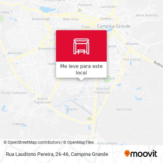 Rua Laudiono Pereira, 26-46 mapa