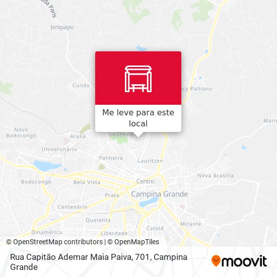 Rua Capitão Ademar Maia Paiva, 701 mapa