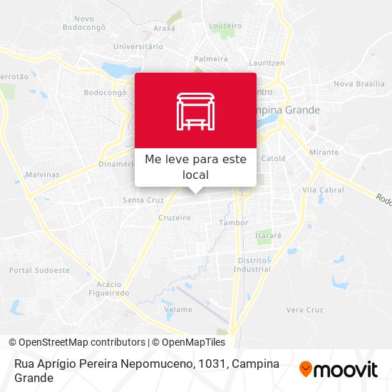 Rua Aprígio Pereira Nepomuceno, 1031 mapa