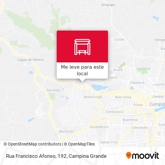 Rua Francisco Afonso, 192 mapa