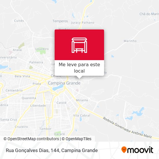 Rua Gonçalves Dias, 144 mapa