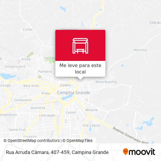 Rua Arruda Câmara, 407-459 mapa
