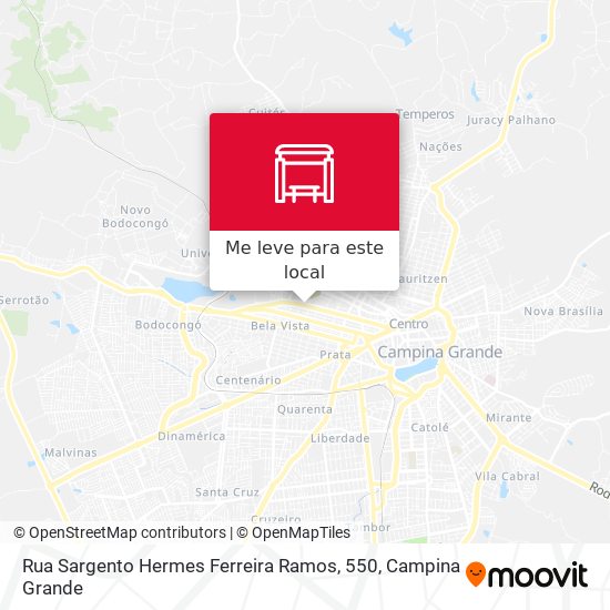 Rua Sargento Hermes Ferreira Ramos, 550 mapa