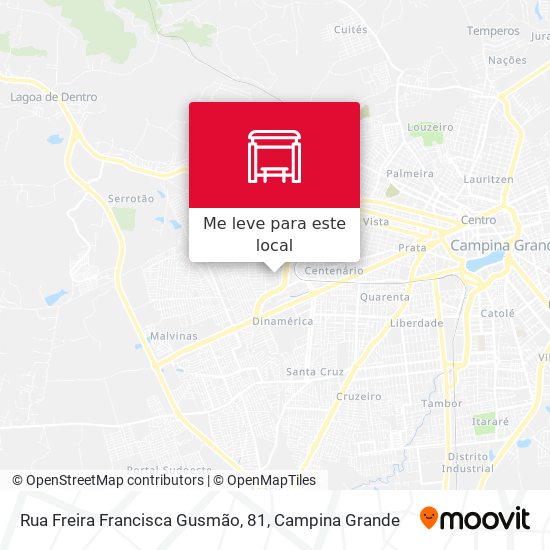 Rua Freira Francisca Gusmão, 81 mapa