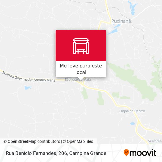 Rua Benício Fernandes, 206 mapa