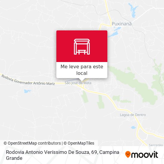 Rodovia Antonio Veríssimo De Souza, 69 mapa
