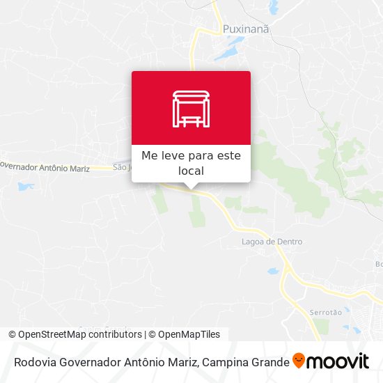 Rodovia Governador Antônio Mariz mapa