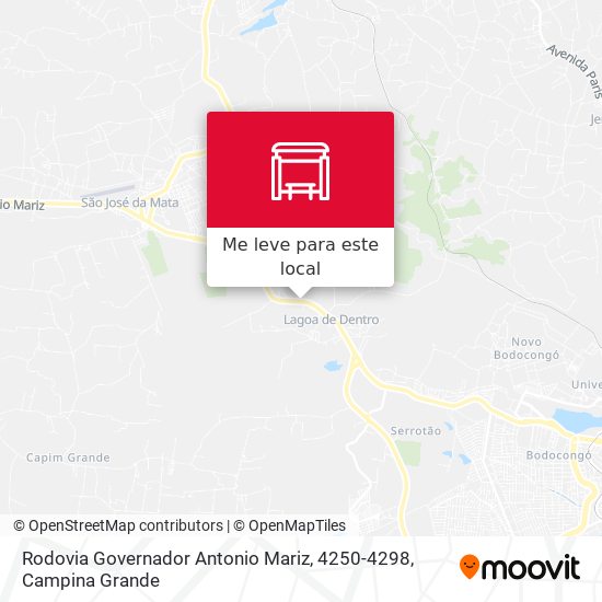 Rodovia Governador Antonio Mariz, 4250-4298 mapa