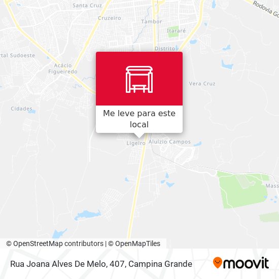 Rua Joana Alves De Melo, 407 mapa