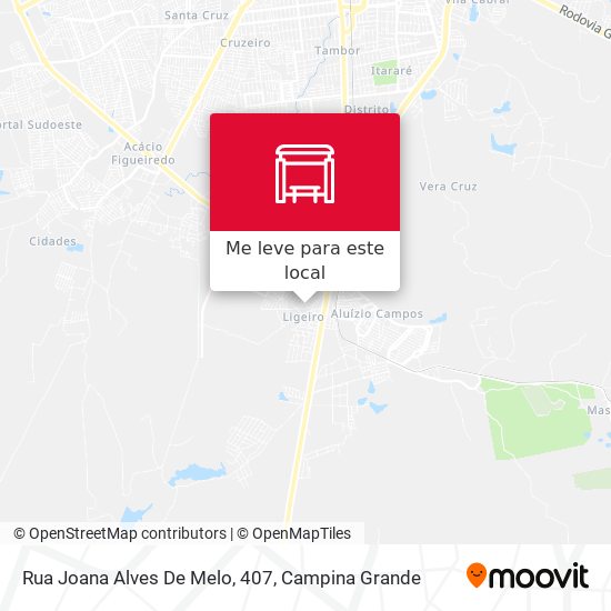 Rua Joana Alves De Melo, 407 mapa