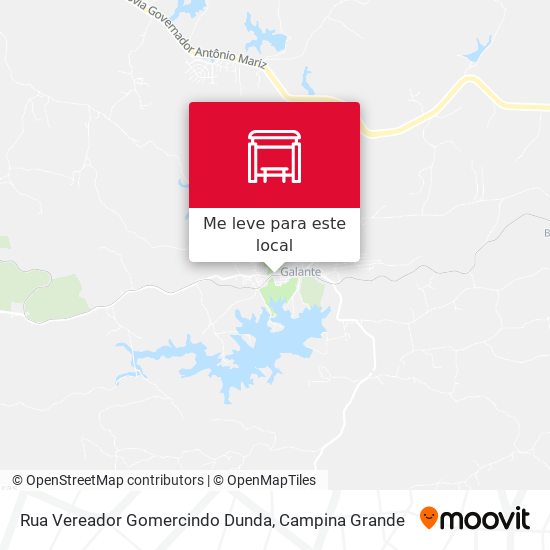 Rua Vereador Gomercindo Dunda mapa