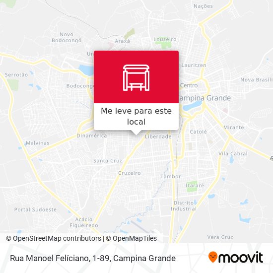 Rua Manoel Felíciano, 1-89 mapa