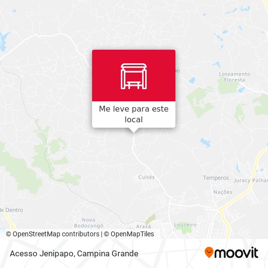 Acesso Jenipapo mapa