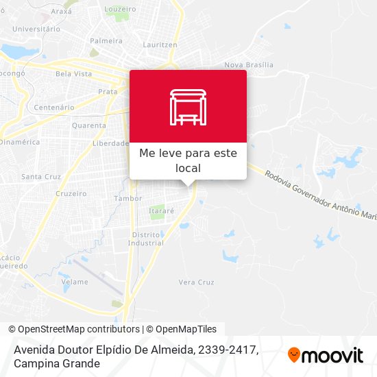 Avenida Doutor Elpídio De Almeida, 2339-2417 mapa