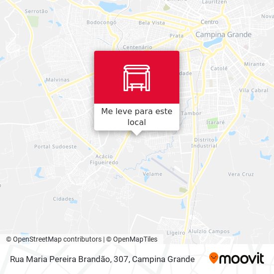 Rua Maria Pereira Brandão, 307 mapa
