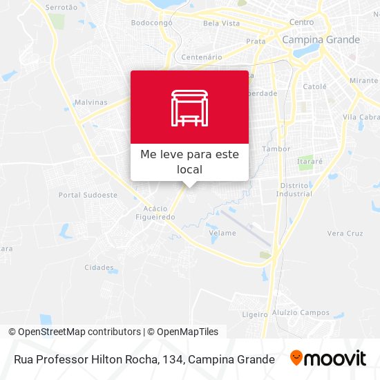 Rua Professor Hilton Rocha, 134 mapa