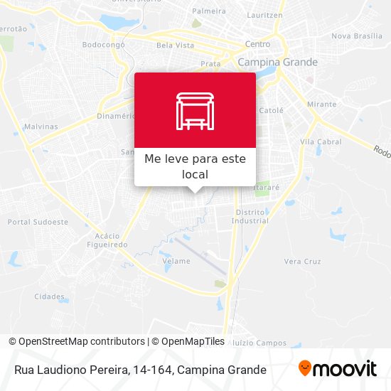 Rua Laudiono Pereira, 14-164 mapa