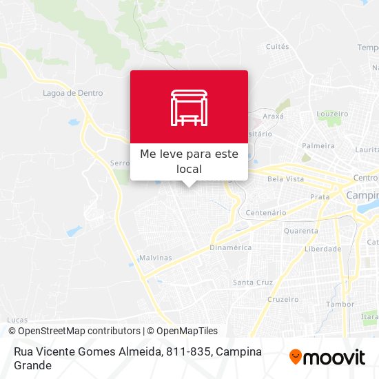 Rua Vicente Gomes Almeida, 811-835 mapa