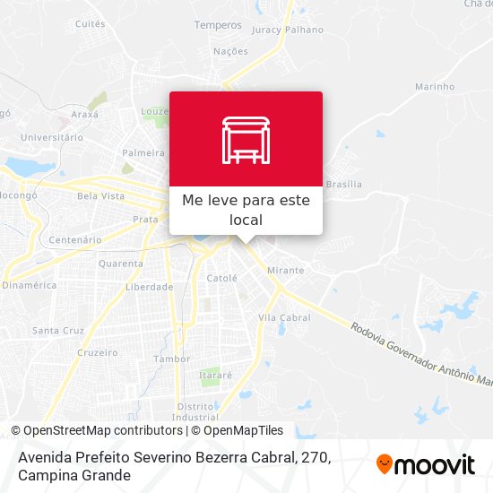 Avenida Prefeito Severino Bezerra Cabral, 270 mapa