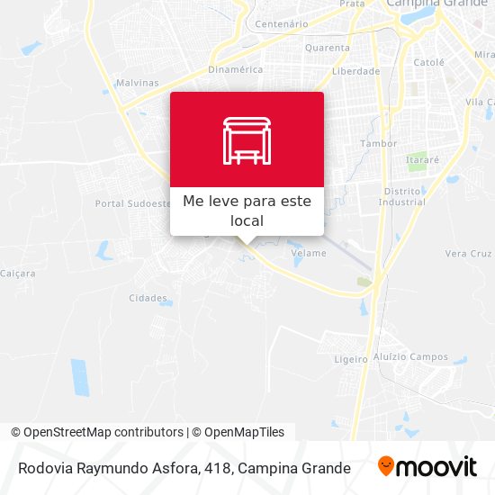 Rodovia Raymundo Asfora, 418 mapa
