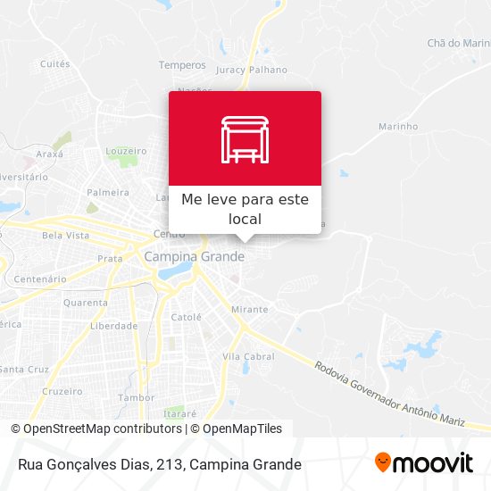 Rua Gonçalves Dias, 213 mapa