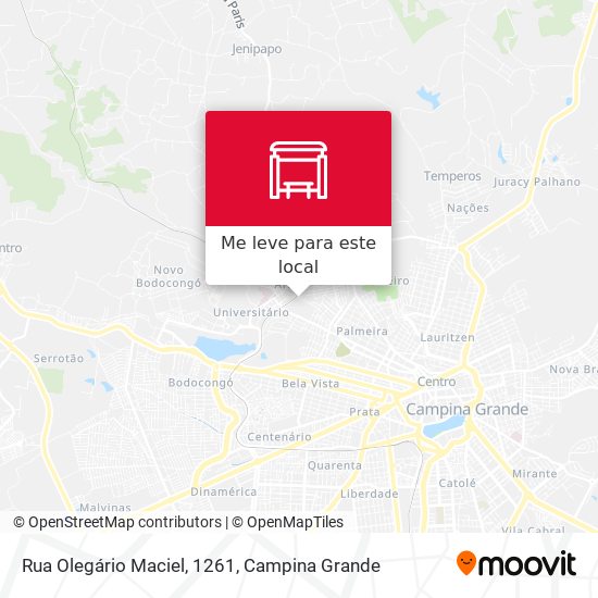 Rua Olegário Maciel, 1261 mapa