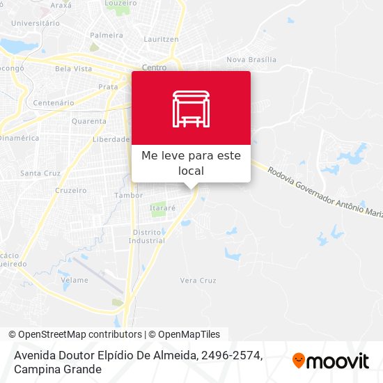 Avenida Doutor Elpídio De Almeida, 2496-2574 mapa