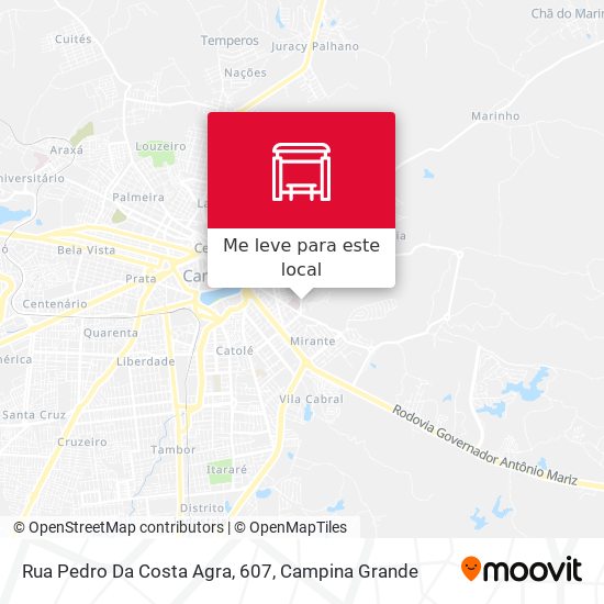 Rua Pedro Da Costa Agra, 607 mapa