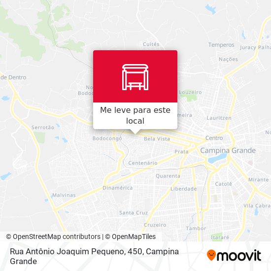 Rua Antônio Joaquim Pequeno, 450 mapa