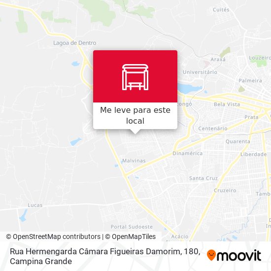 Rua Hermengarda Câmara Figueiras Damorim, 180 mapa