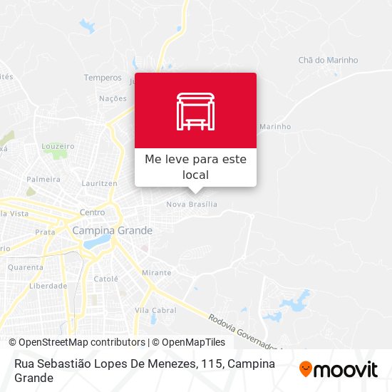 Rua Sebastião Lopes De Menezes, 115 mapa