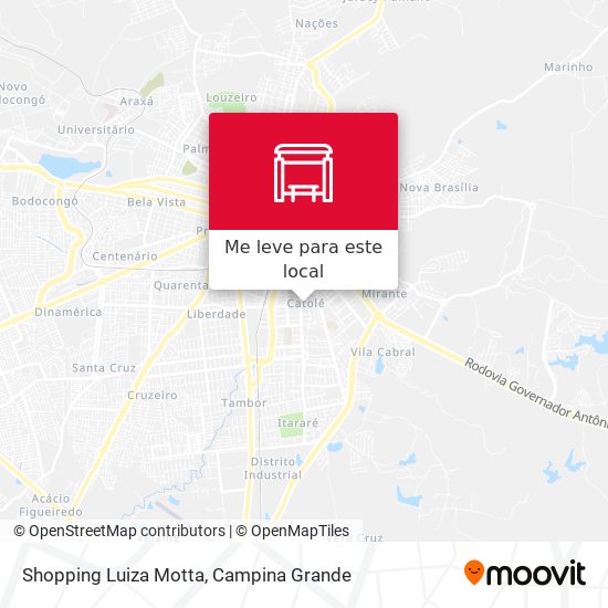 Shopping Luiza Motta mapa