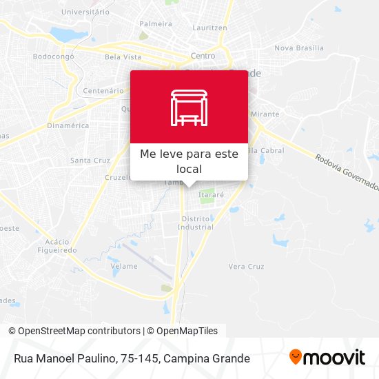 Rua Manoel Paulino, 75-145 mapa