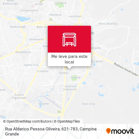 Rua Alderico Pessoa Oliveira, 621-783 mapa