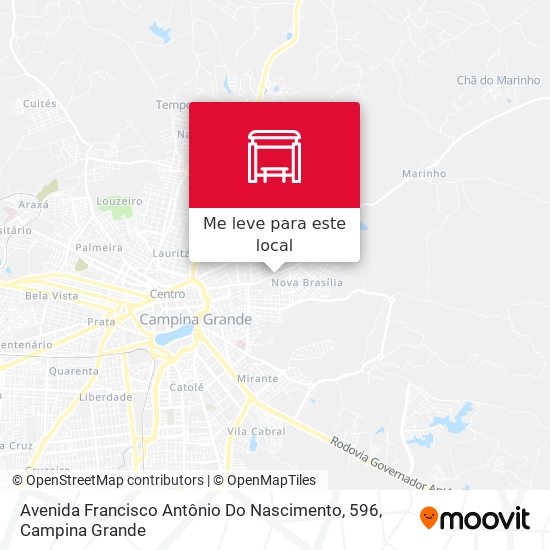 Avenida Francisco Antônio Do Nascimento, 596 mapa