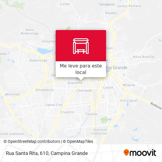 Rua Santa Rita, 610 mapa