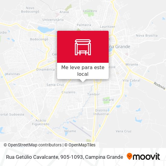 Rua Getúlio Cavalcante, 905-1093 mapa