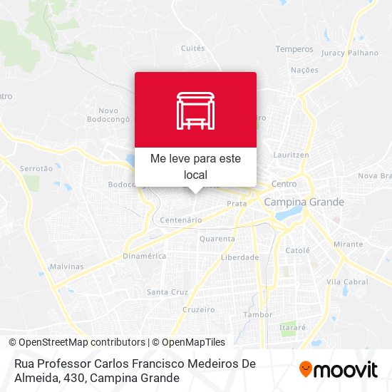 Rua Professor Carlos Francisco Medeiros De Almeida, 430 mapa