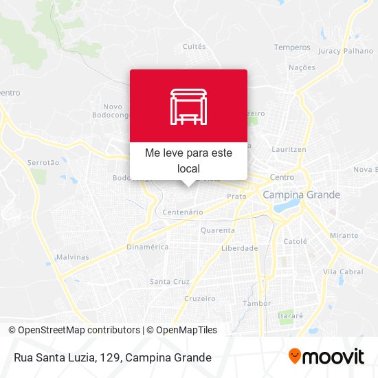 Rua Santa Luzia, 129 mapa